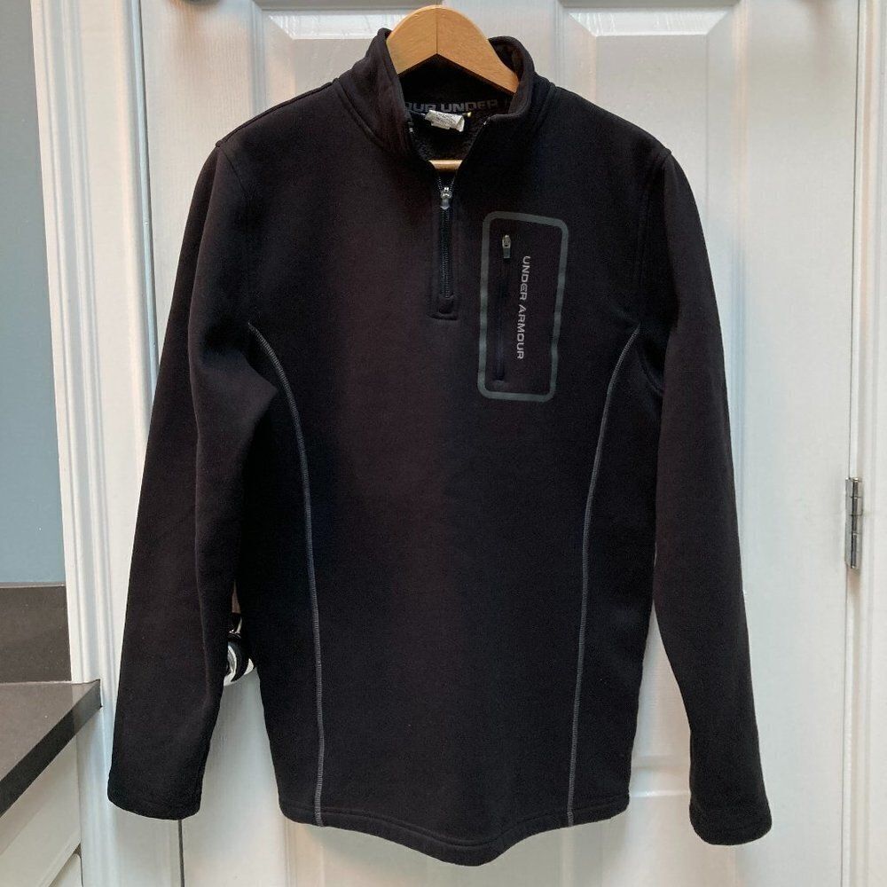 Under Armour Quarter Zip Loose Lined Long Sleeve Pullover Size Small
